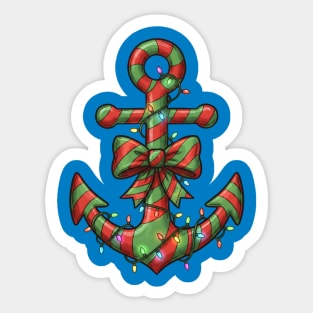 Merry Cruisemas - Anchor Christmas Sticker